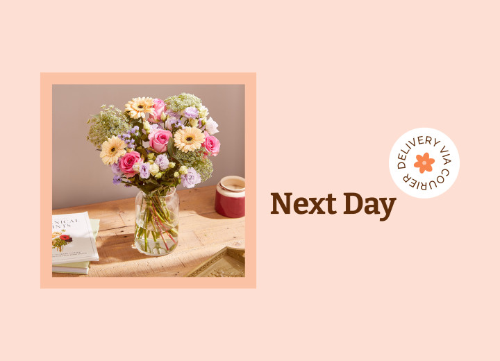 A list of our hand tied flowers, bouquets and floral arrangements available for next day courier delivery. Great value, perfect floristry.